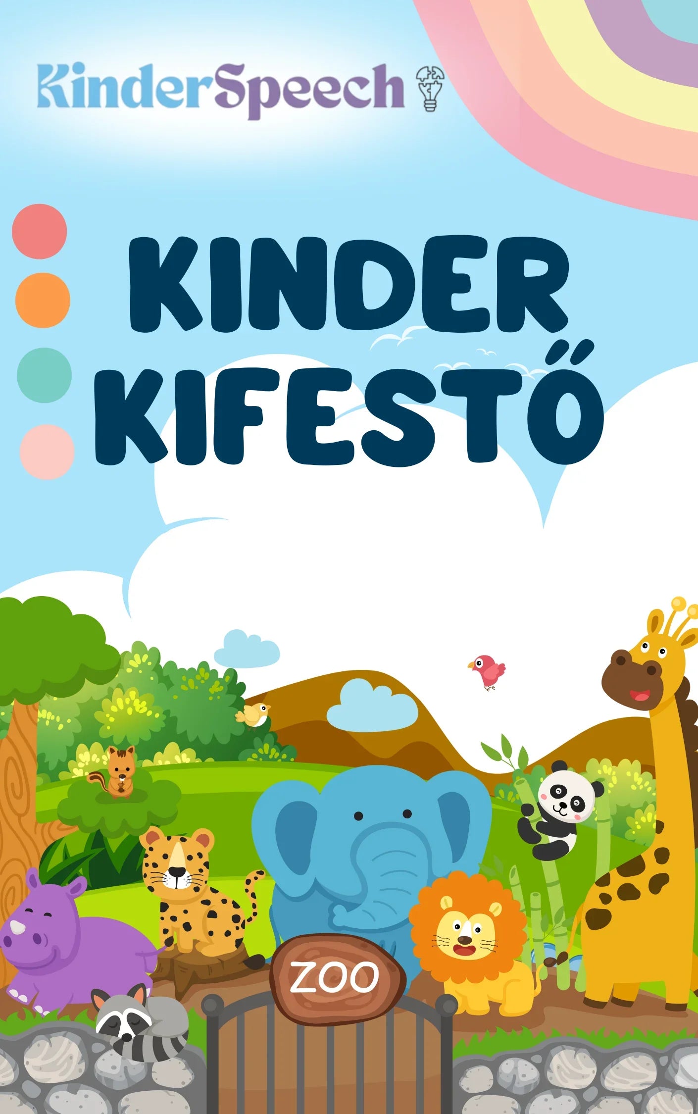 KinderSpeech beszédfejlesztő játék állatokkal, interaktív gyerekfejlesztés örömteli tanulással