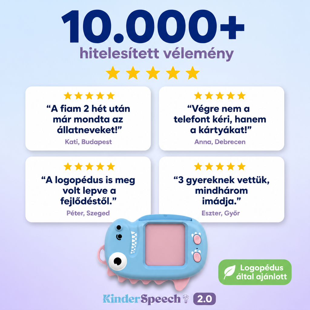 KinderSpeech 2.0 - Beszédfejlesztő szókártyák a magabiztos beszédért