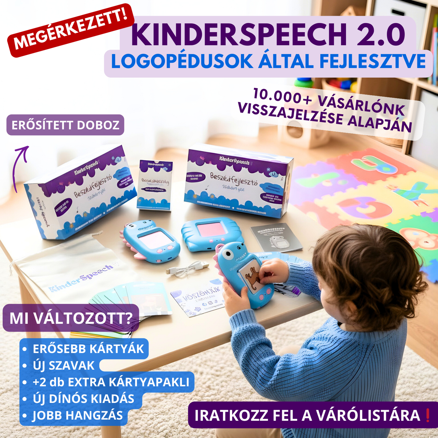 KinderSpeech 2.0 - Újgenerációs Beszédfejlesztő Szókártyák