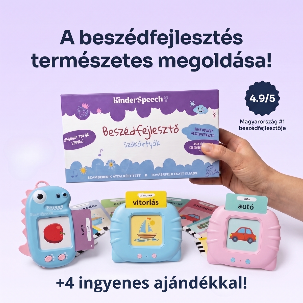 KinderSpeech 2.0 - Beszédfejlesztő szókártyák a magabiztos beszédért