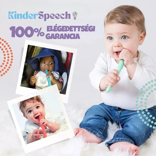 KinderSpeech beszédfejlesztő játék babáknak, interaktív gyerekfejlesztés vidám tanulással