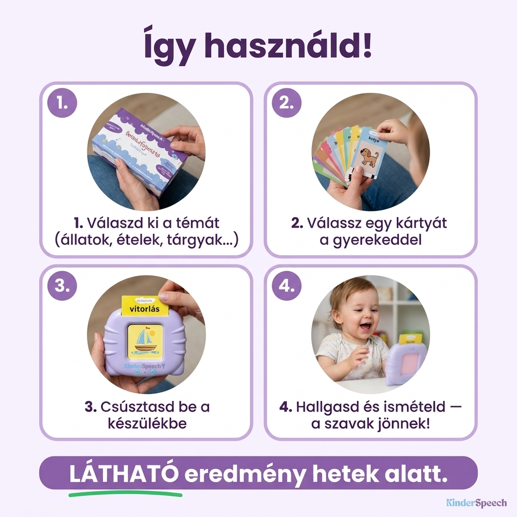 KinderSpeech 2.0 - Beszédfejlesztő szókártyák a magabiztos beszédért
