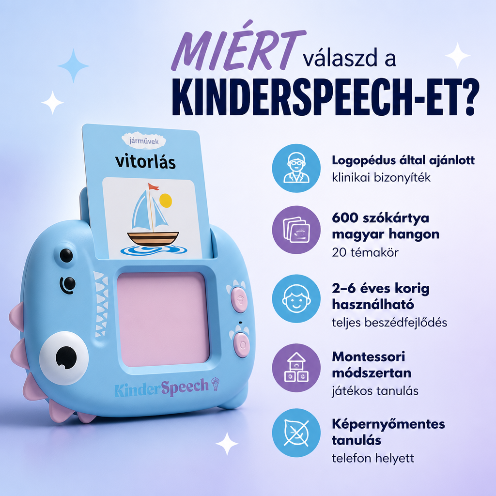 KinderSpeech 2.0 - Beszédfejlesztő szókártyák a magabiztos beszédért