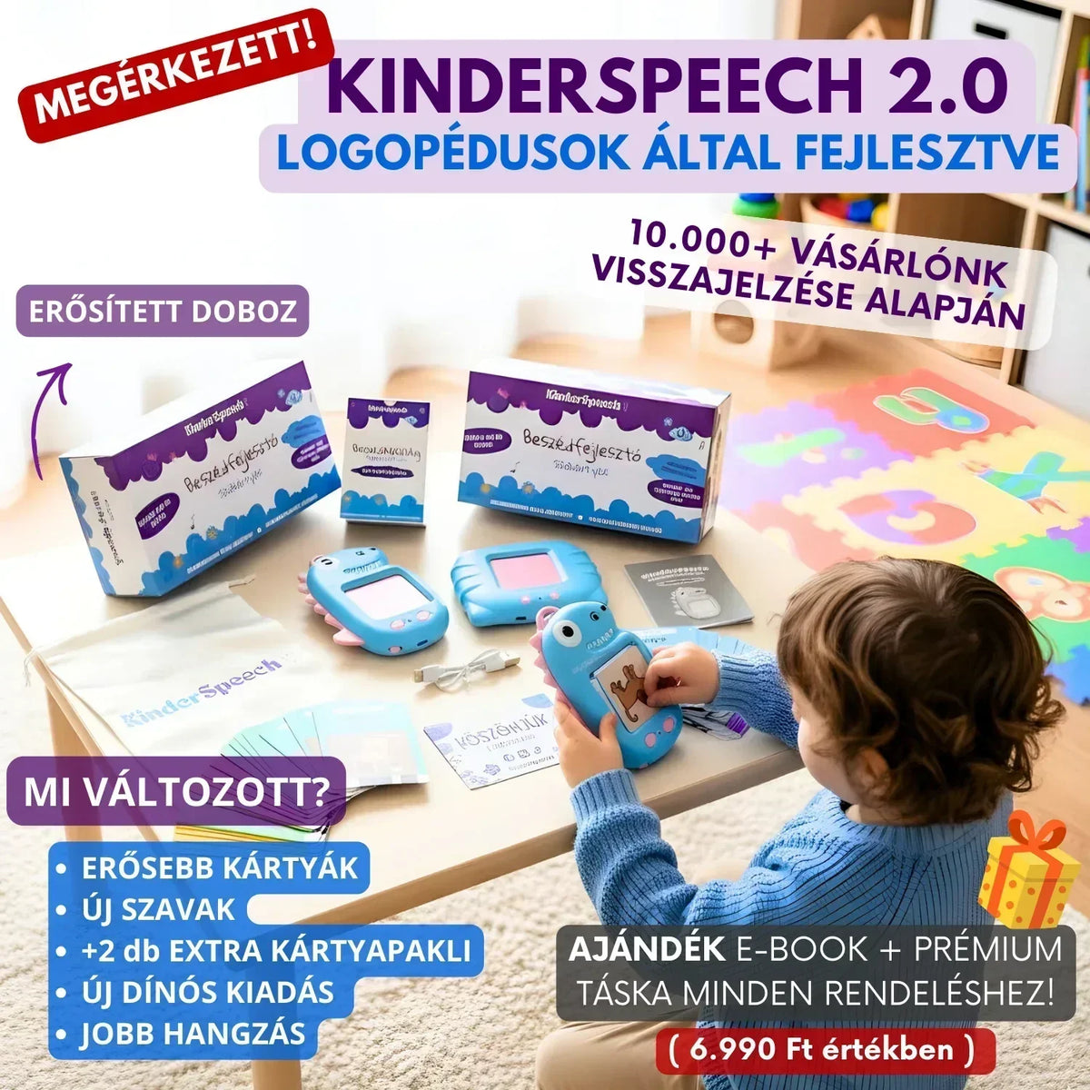 KinderSpeech 2.0 - Újgenerációs Beszédfejlesztő Szókártyák