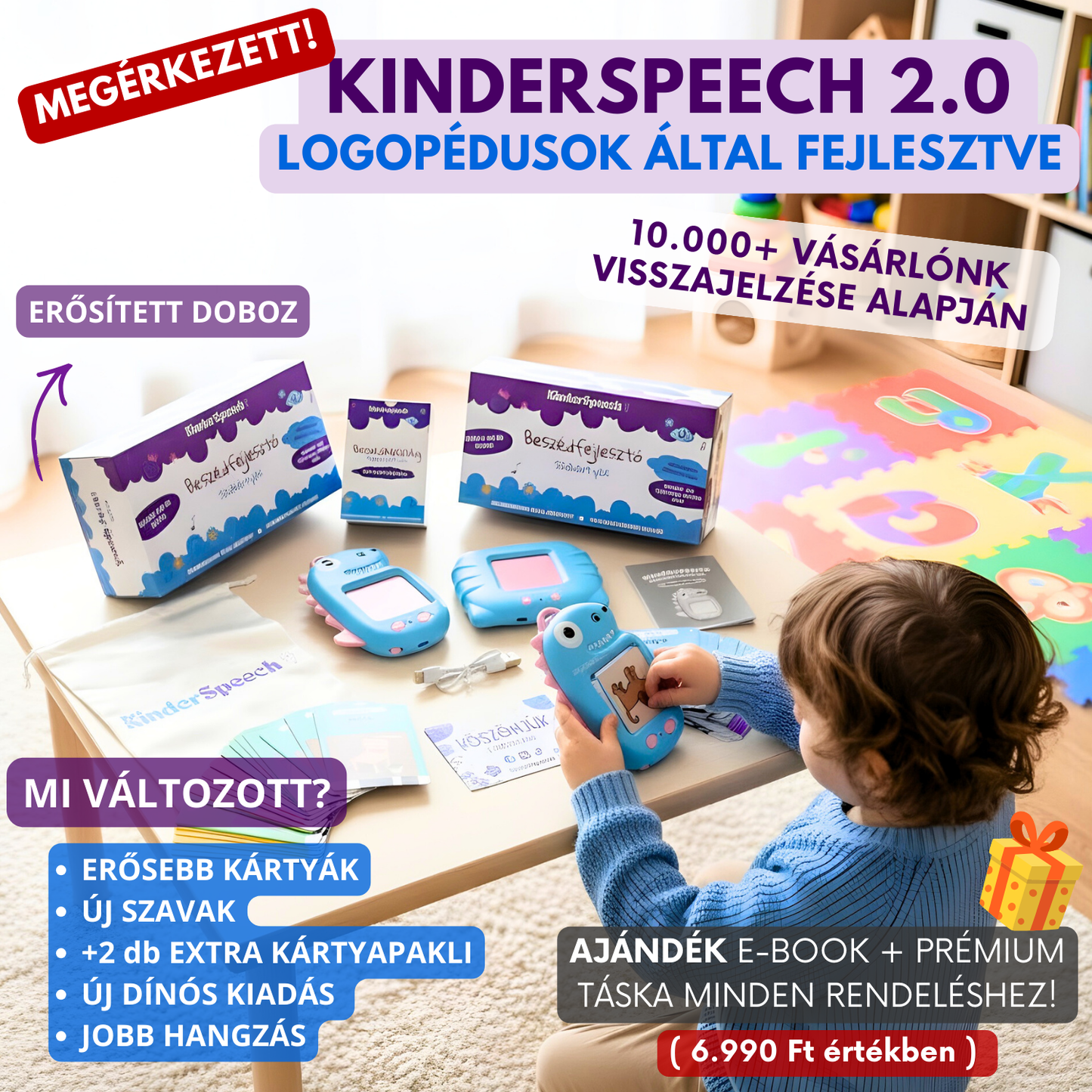 KinderSpeech 2.0 - Újgenerációs Beszédfejlesztő Szókártyák