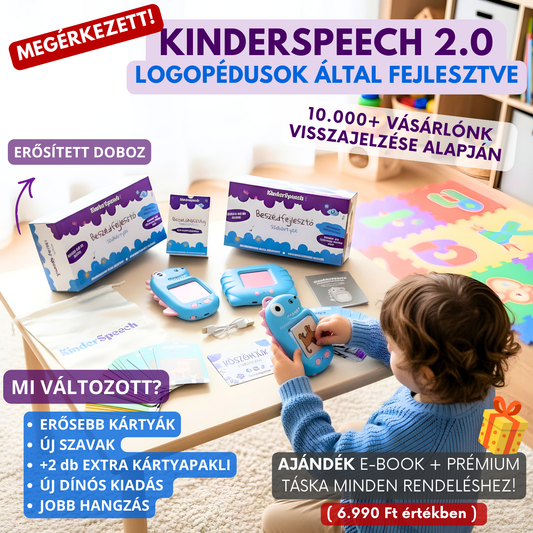 KinderSpeech 2.0 - Újgenerációs Beszédfejlesztő Szókártyák