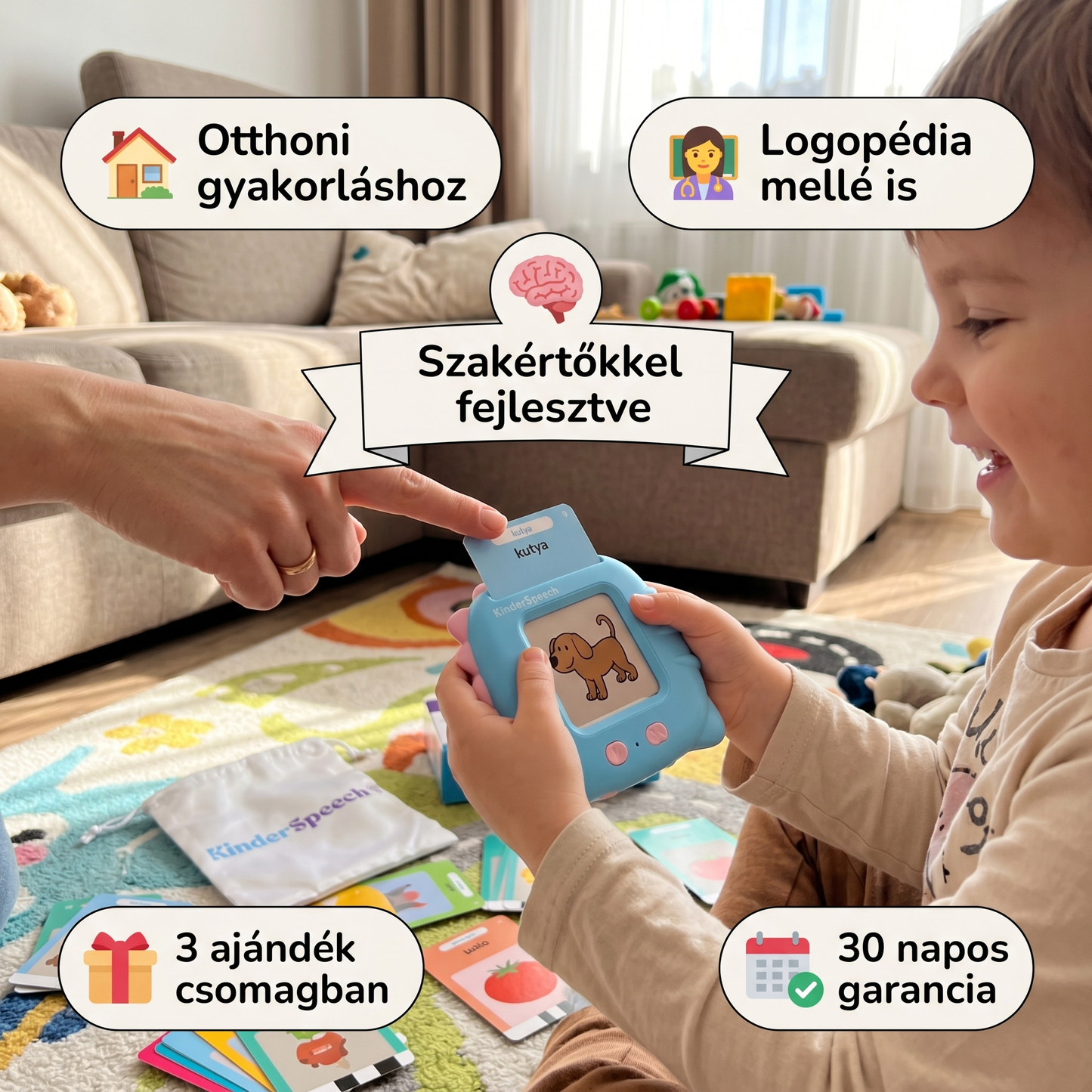 KinderSpeech 2.0 Beszédfejlesztő szókártyák a magabiztos beszédindításért