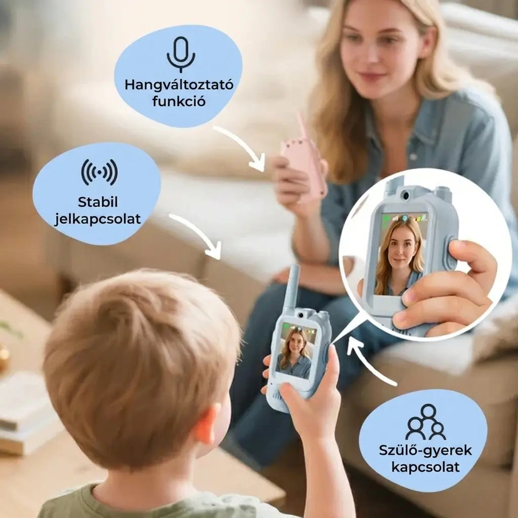 KinderTalker - Digitális walkie-talkie videóchat gyerekeknek