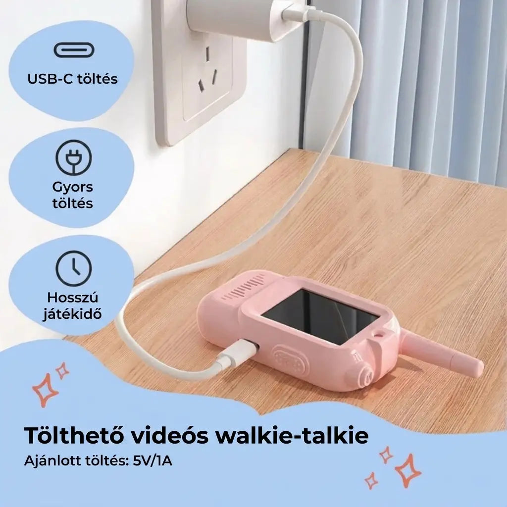 KinderTalker - Digitális walkie-talkie videóchat gyerekeknek