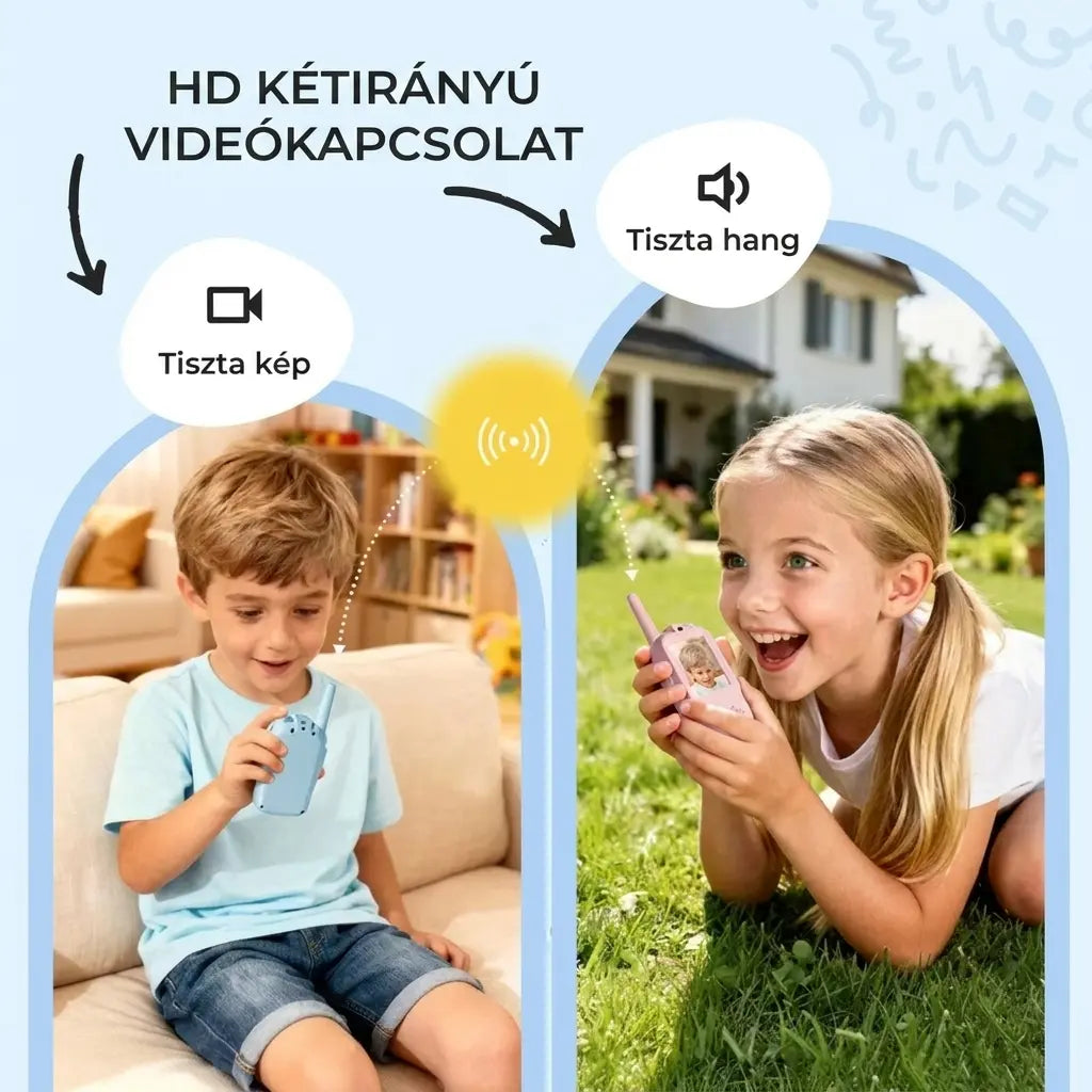KinderTalker - Digitális walkie-talkie videóchat gyerekeknek