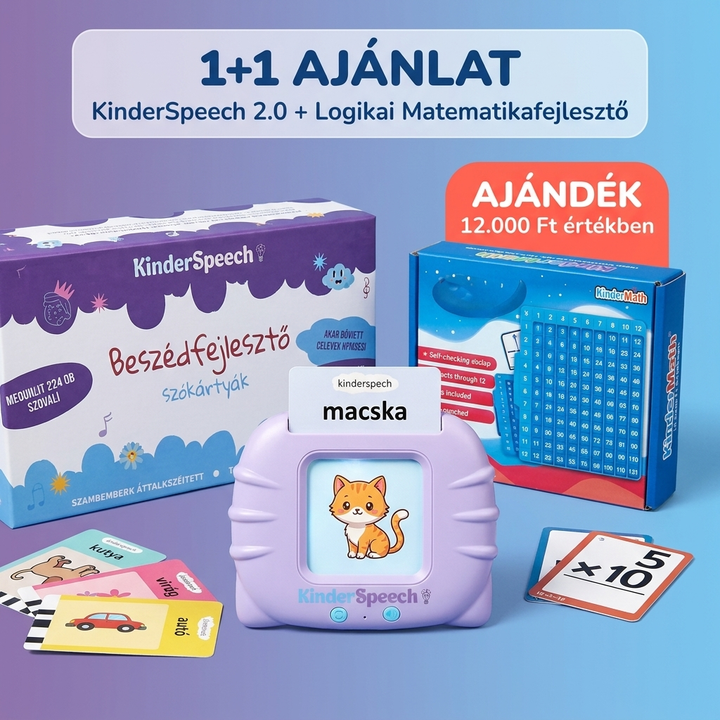 1+1 KinderSpeech 2.0 + Logikafejlesztő Számolótábla